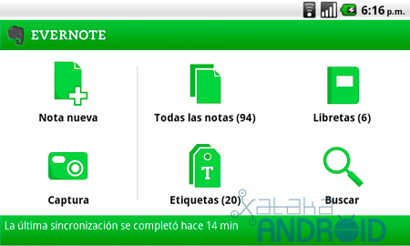 evernote android manual