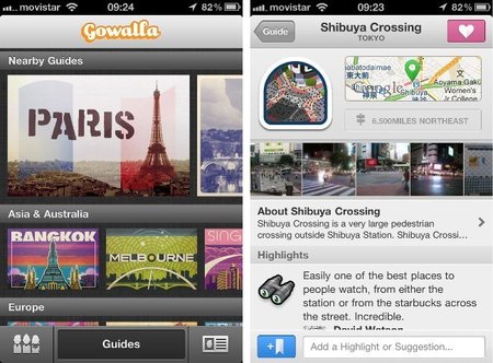 Gowalla se convierte en una guía de viajes social