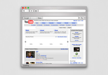 Youtube interface