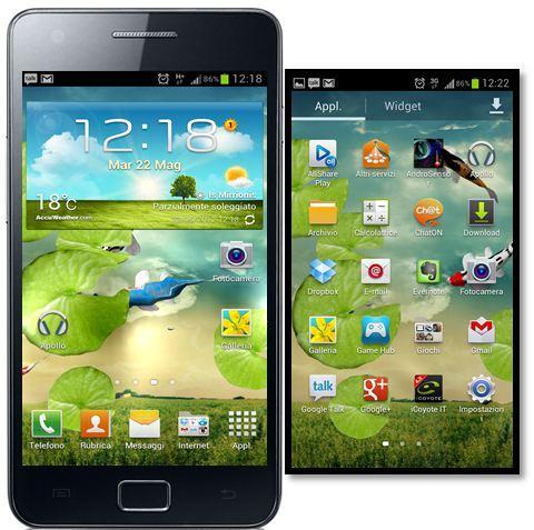 Touchwiz Samsung Galaxy SIII S3 en Galaxy SII S2