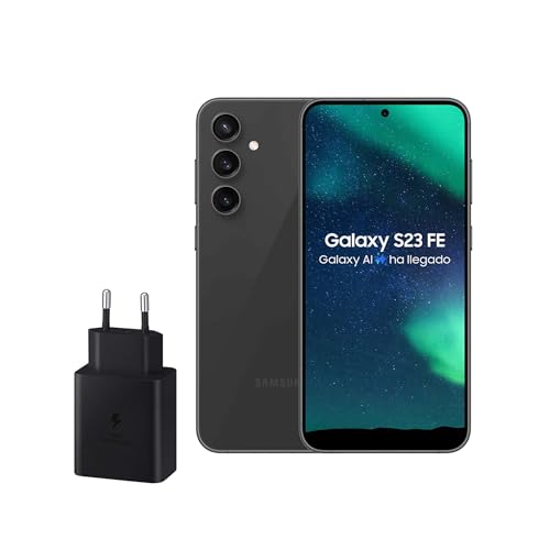SAMSUNG Galaxy S23 FE, 256 GB, Teléfono Móvil 5G con IA, Smartphone Android, Color Grafito (Versión Española)