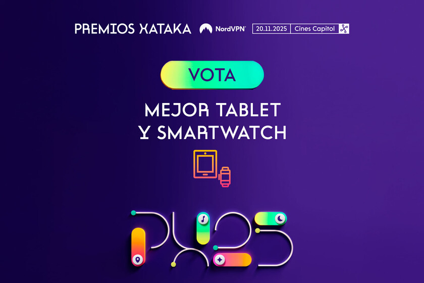Mejor tablet y smartwatch: vota en los Premios Xataka NordVPN 2025