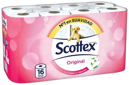 Chollo: Papel higiénico Scottex de 16 rollos por sólo 2,85 euros (0,17 euros/unidad)