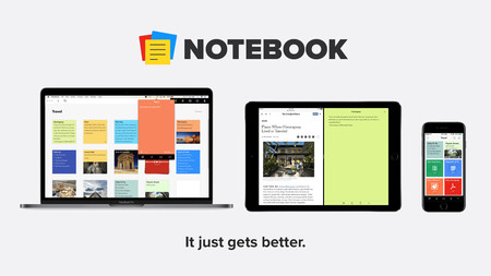 Notebook es un precioso gestor de notas totalmente gratuito y libre de publicidad