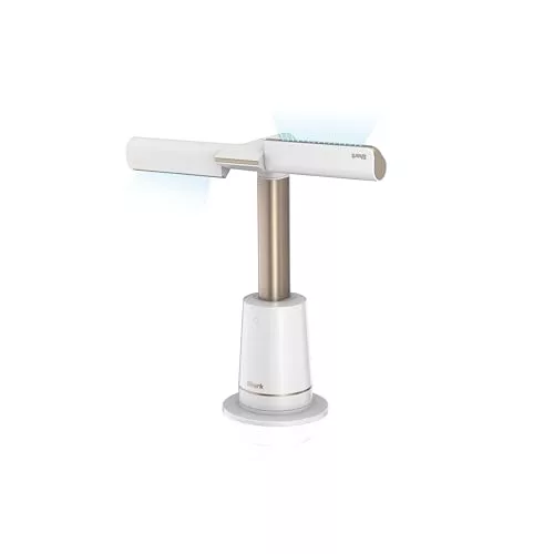 Shark TurboBlade Ventilador de torre, silencioso sin aspas multidireccional y de alta velocidad, alcance de 20 m, 10 velocidades, horizontal, oscilación 180°, temporizador, Gris paloma TF200SEUWH