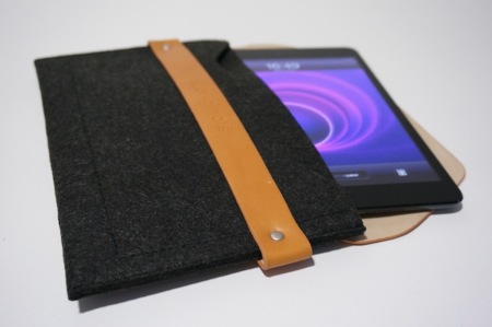 iPad mini sleeve funda iPad dentro