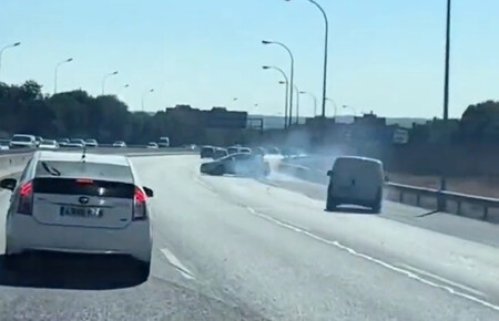 Pique entre dos conductores en la M-40 de Madrid