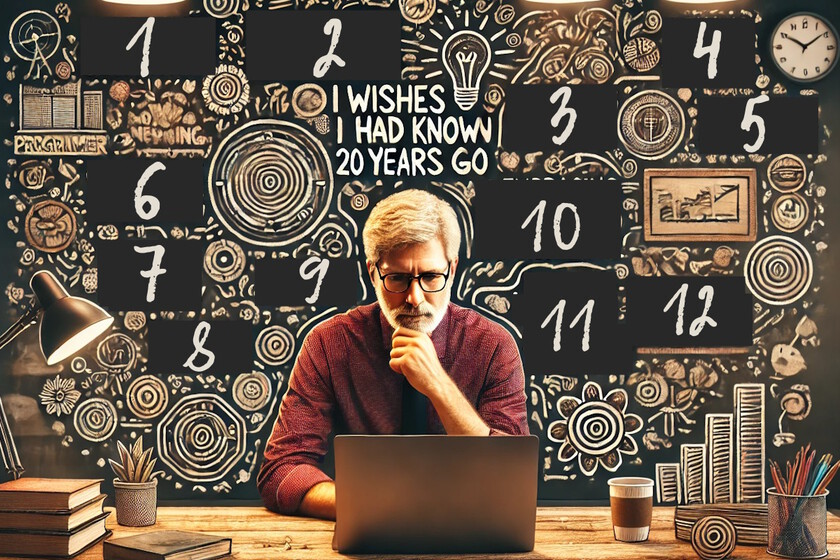 Este programador repasa los doce consejos que se habría dado a sí mismo cuando comenzó su carrera profesional hace 20 años