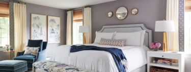 Before and after: a dream bedroom with various settings and a feminine touch