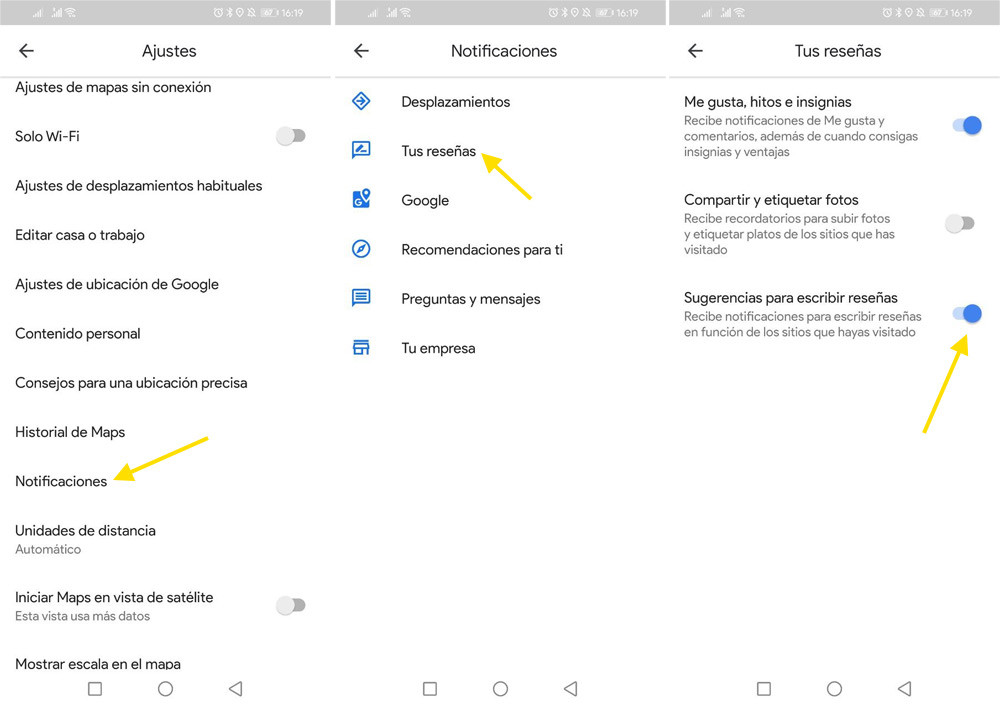 Como evitar que Google Maps te pida escribir reseñas de los sitios que ...