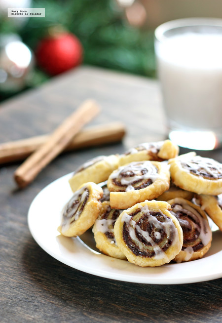 Galletas enrolladas de canela. Receta