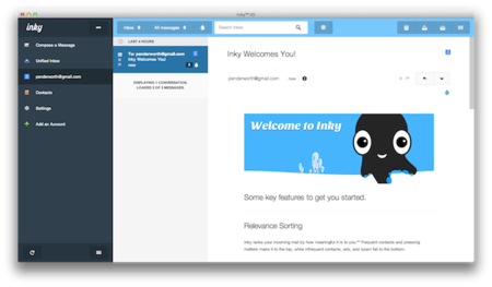 Inky, un cliente de correo para tenerlos todos organizados y sincronizados