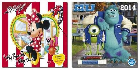 Calendarios de Disney para 2014, ¿con cuál nos quedamos?