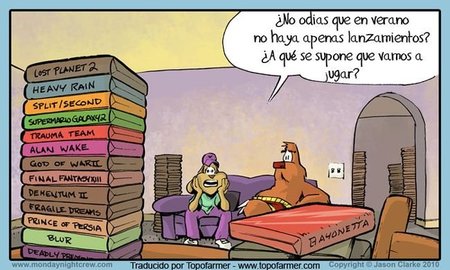 Imagen de la semana: lo mal que lo pasa uno cuando hay pocos lanzamientos en verano