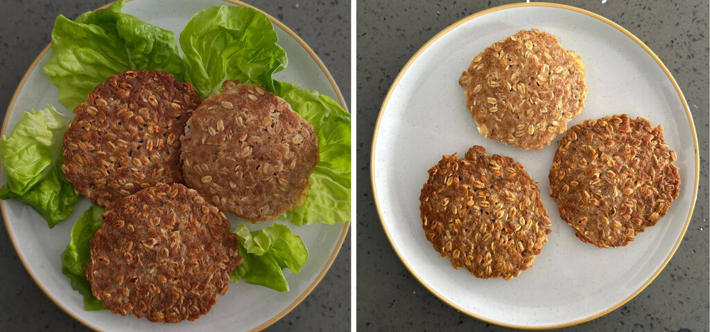 ¿Tienes una lata de atún, huevo y avena? Puedes preparar estas hamburguesas proteicas en 5 minutos 