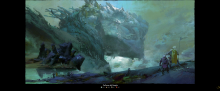 Load screen of 'Guild Wars 2'. Below right can the progress bar that, in this case, is circular | Image: Xataka