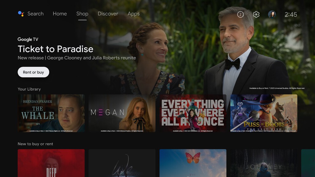 Así quiere Google que compres películas y series en Android TV. Play Movies ha desaparecido, larga vida a la pestaña 