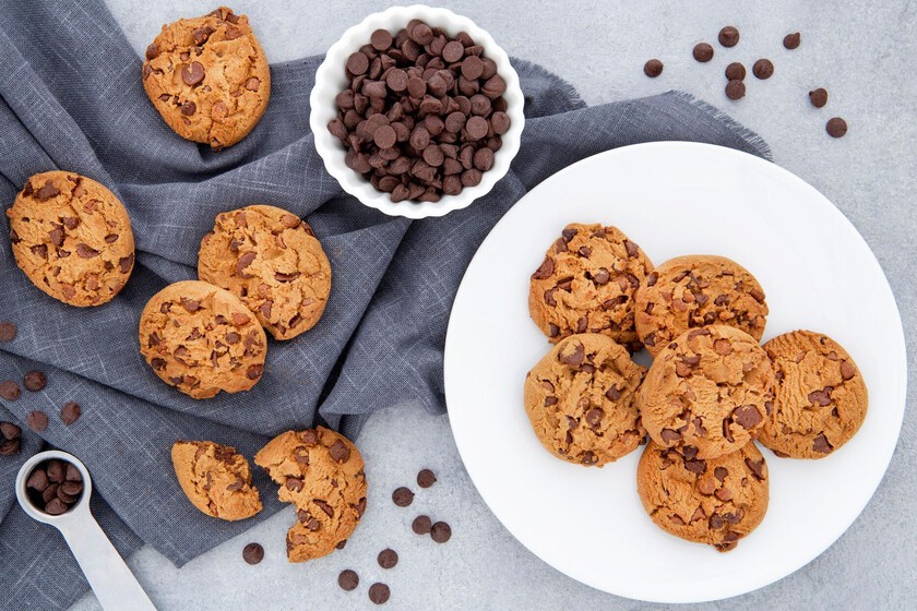 View cookie. Печенье сверху. Печеньки из ткани с шоколадной крошкой.