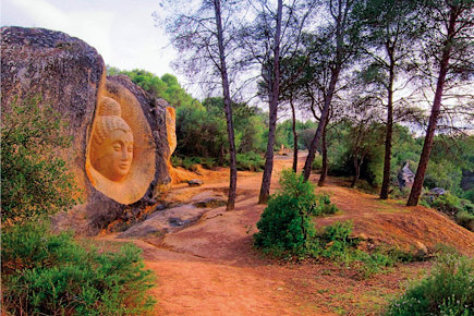 Las caras de Buendía: un museo al aire libre rodeado de plantas aromáticas