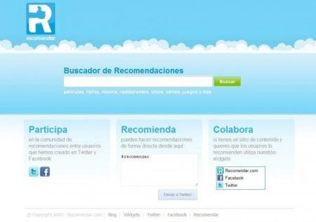 Recomendar.com, las recomendaciones de las redes sociales
