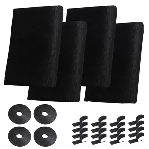 Mosquitera Ventana,Tela Mosquitera,4 Paquetes Negro Anti Mosquito Malla 130x150cm Insectos de la Protección de la Ventana se Mosquitera Ventanas Puede Cortar