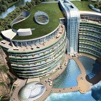 Un hotel subterráneo en una antigua cantera solo podía hacerse realidad en China