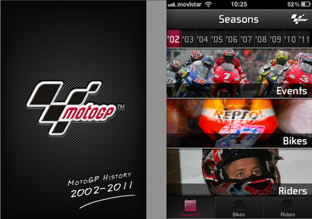 Aplicación para iOS, MotoGP History 2002-2011, análisis a fondo (II)