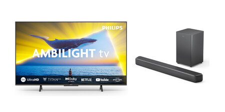 smart TV Philips Ambilight 65PUS8109 + la barra de sonido Philips TAB5309