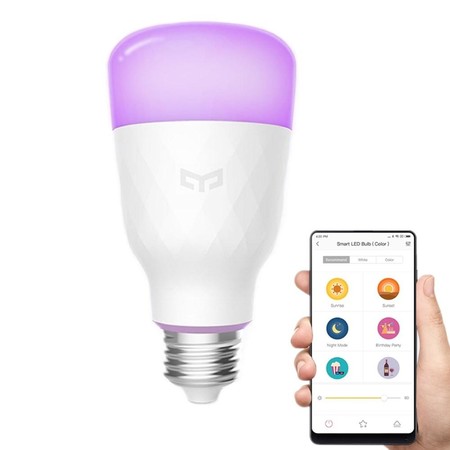 Bombilla LED inteligente Xiaomi Yeelight por sólo 13,97 euros con este cupón de descuento