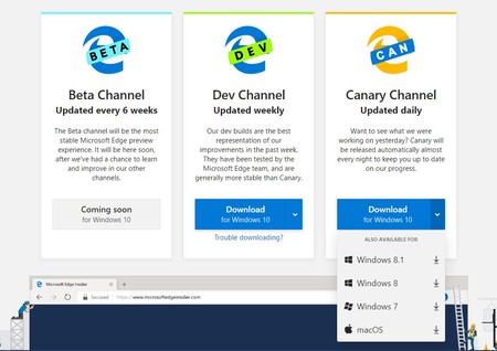 Microsoft Edge Chromium ya está disponible en Windows 7 y 8.1, solo nos falta la versión para Linux