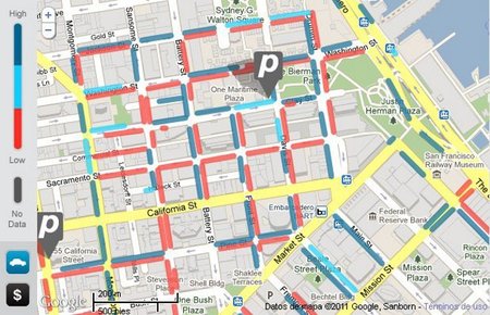 SFpark, encontrar un sitio para aparcar por internet