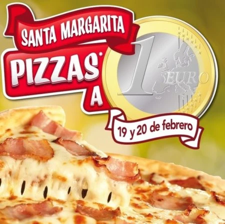 Telepizza presenta de nuevo "Santa Margarita". ¡Pizzas a 1 euro!