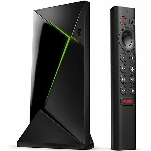 NVIDIA SHIELD Android TV Pro Media Player; Películas 4K HDR, deportes en vivo, Dolby Vision-Atmos, Escalado por IA, Gaming en la nube GeForce NOW, Asistente Google, Compatible con Alexa
