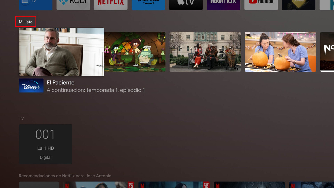 La pantalla de inicio de tu Smart TV con Android TV o Google TV ya no ...