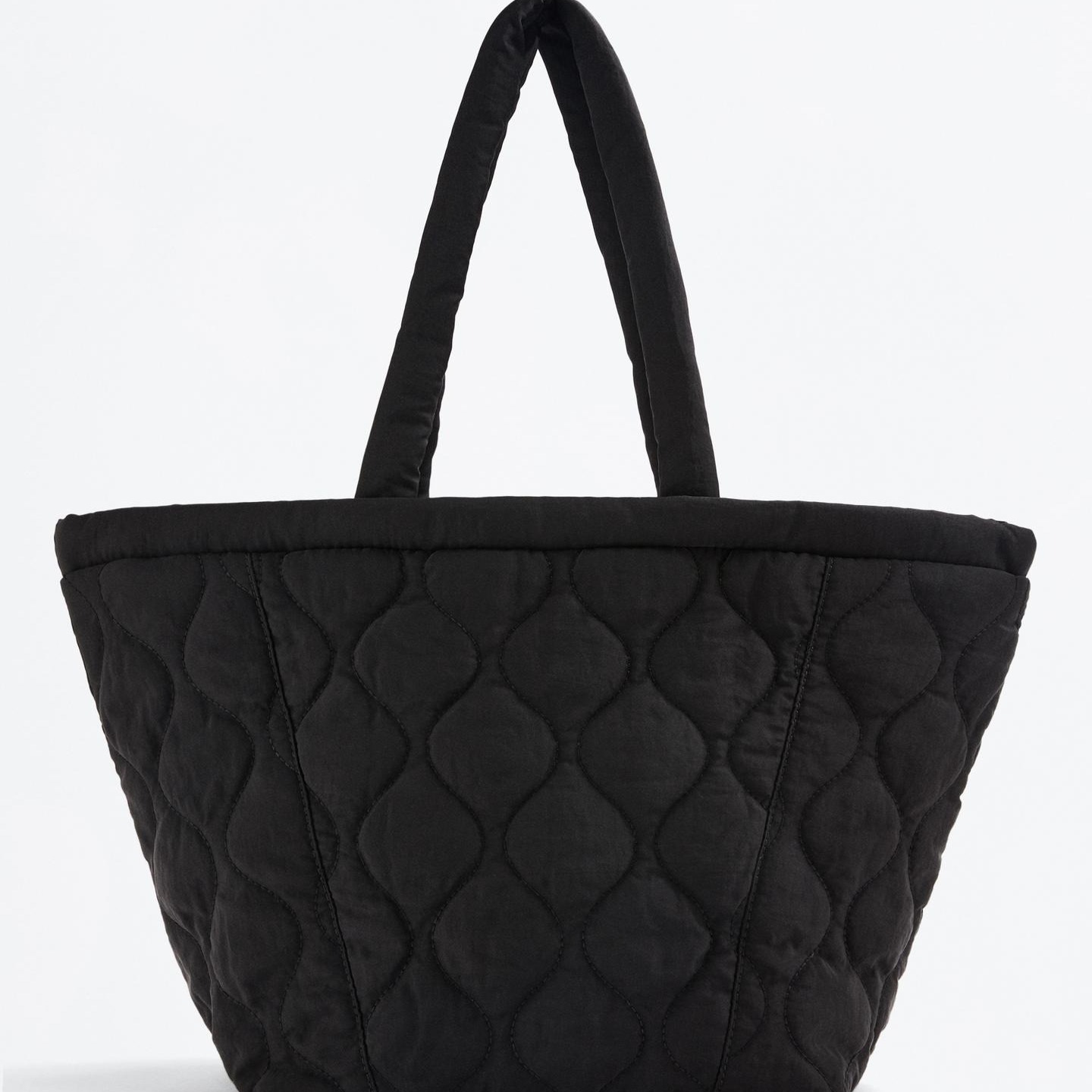 Bolso shopper  nylon negro