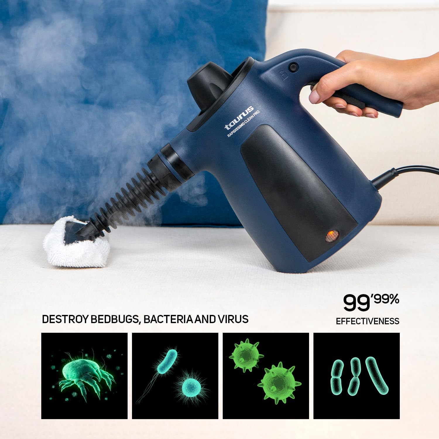 Taurus - Limpiador de vapor Taurus SCL1050 Rapidissimo Clean Pro.