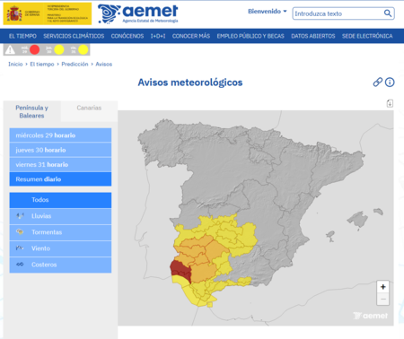 aemet avisos