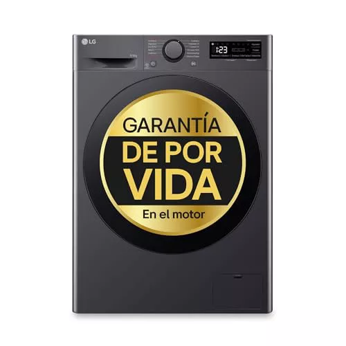 LG F4DR6009AGM - Lavadora Secadora Inteligente, 9/6kg, AI Direct Drive