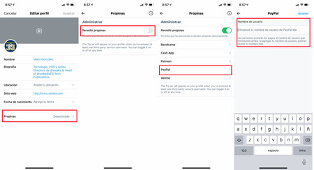 Así se activa el tarro de propinas en la app de Twitter para iOS