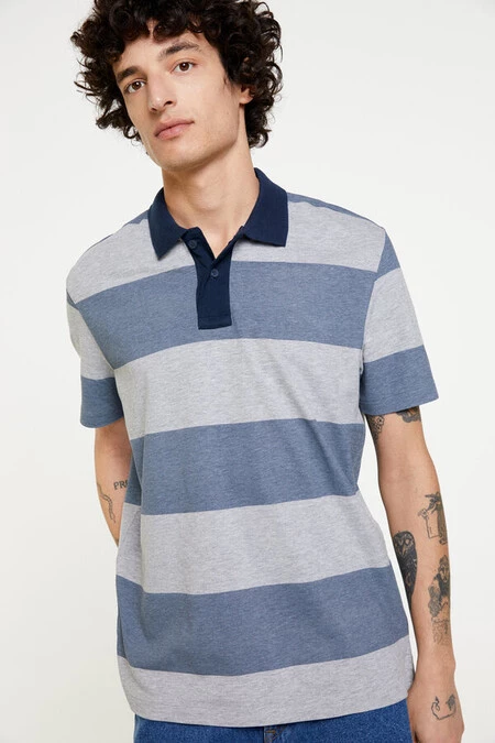 Polo piqué raya kodak