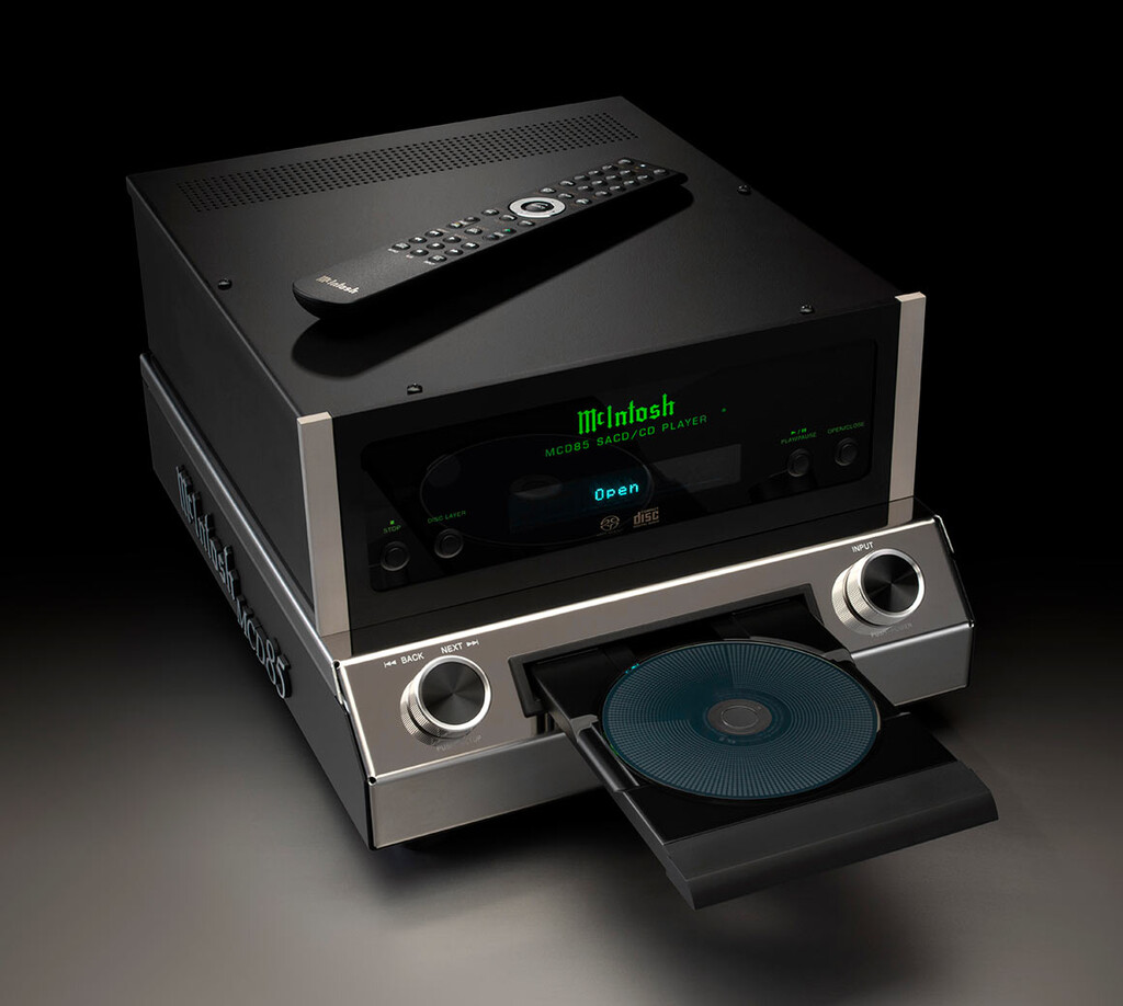 McIntosh quiere revitalizar los formatos SACD/CD con el MCD85, un extravagante lector con el que reproducir tu colección de compactos