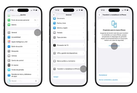 Pasar información iPhone