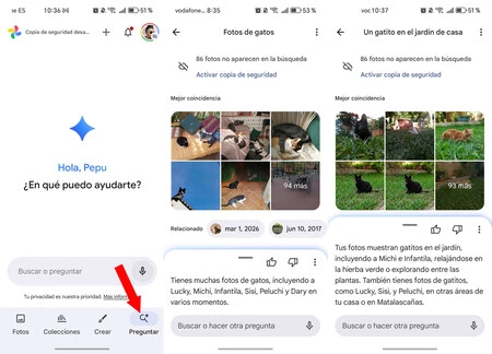 Gemini aparece en Google Fotos como 