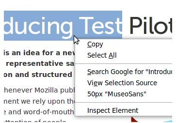 Context font: qué fuente usa un sitio web