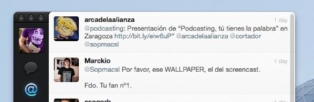 Algunos trucos y gestos para usar con Twitter para Mac