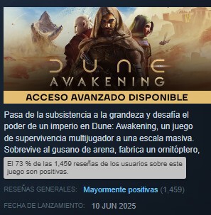 No se ha lanzado y ya ha arrasado en jugadores. Lo mejor es que el MMO de Dune ha culminado su primera remontada en Steam