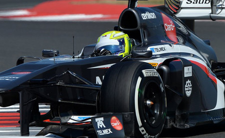 Kimiya Sato Sauber Test Silverstone 2014