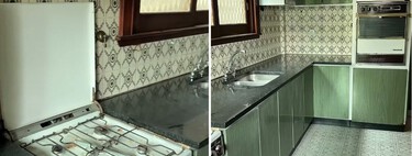 Así se transformó sin obras esta cocina retro de los 60: el cambio es espectacular 