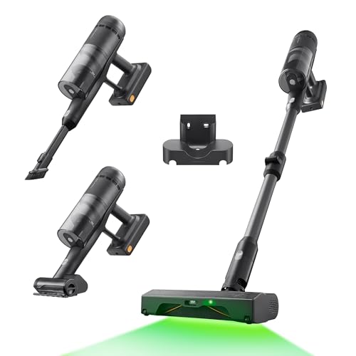 roborock H60 Ultra Aspiradora Sin Cable, Succión 210AW, Autonomía 90 min, Tubo Flexible 180°, Detección Polvo LED, Cepillo Anti-Enredos para Alfombras, Suelos y Pelo de Mascotas, Batería Extraíble
