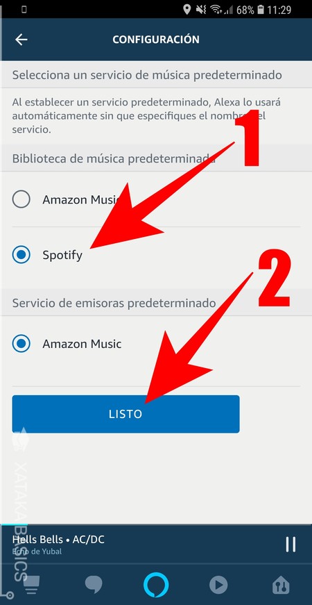 Conectar spotify store con alexa